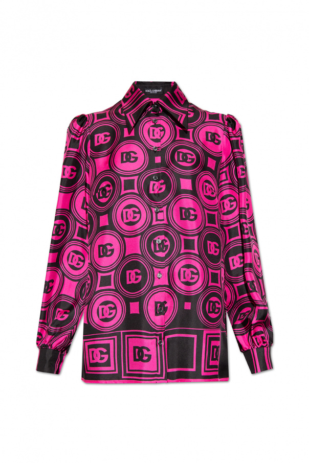 Pink dolce and gabbana shirt best sale